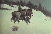 Frederic Remington A Reconnaissance (mk43) oil on canvas